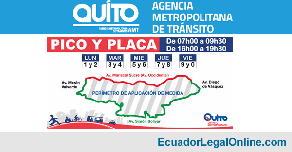 Horario De Pico Y Placa Quito Multas Y Mapa Ecuadorlegalonline