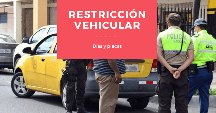 Restricción de circulación vehicular,Horario de restricción vehicular en ecuador
