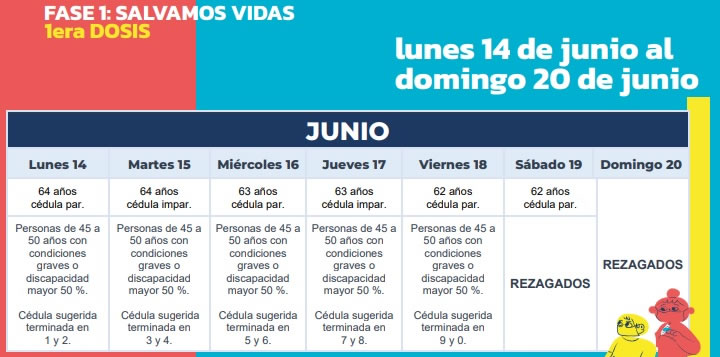 Cronograma de vacunación para adolescentes, jóvenes y adultos