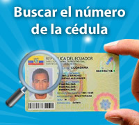Buscar número de cédula Ecuador