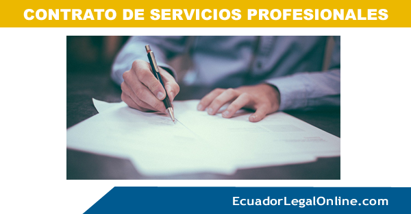 Modelo contrato de servicios profesionales - EcuadorLegalOnline