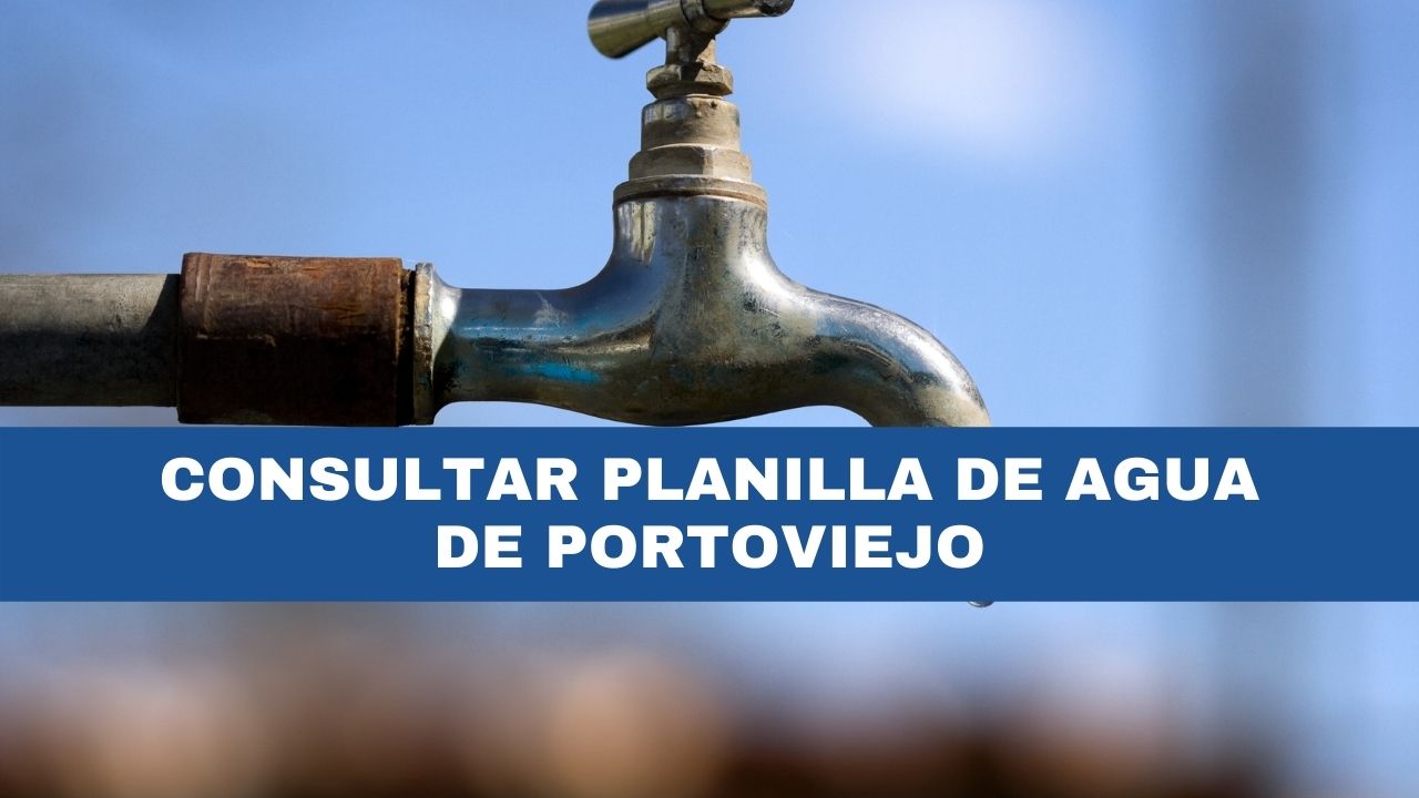 Consultar Planilla De Agua Portoviejo PORTOAGUAS Factura Portoaguas