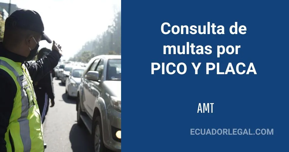 Multas de Pico y Placa, consultar multas por infringir el pico y placa