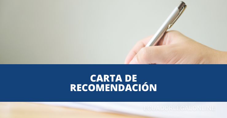 Como Realizar Una Carta De Recomendacion Personal www.ecuadorlegalonline.com